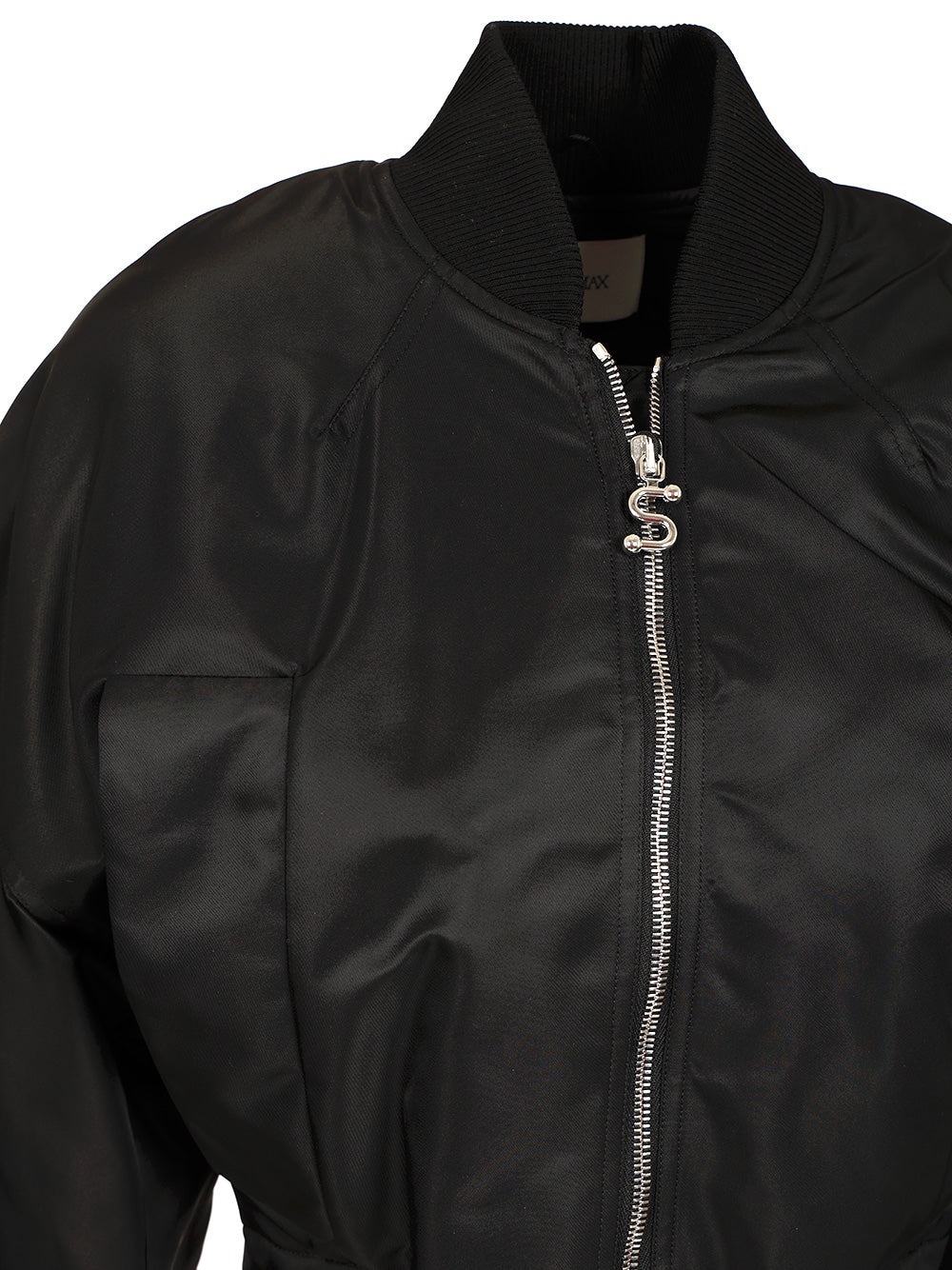 Sportmax Water-Repellent Twill Bomber Jacket Jackets - Black | afd8c9eb1e3145c7bcb53a9537ab46df27452912