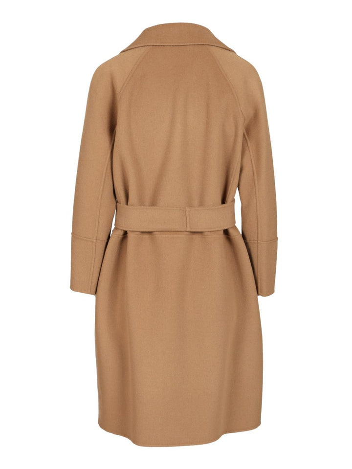 ' S Max Mara Short Double Wool Coat Coats - Beige | 955fdc0eb5e2b6494be0102ea44b46e24ce6868e