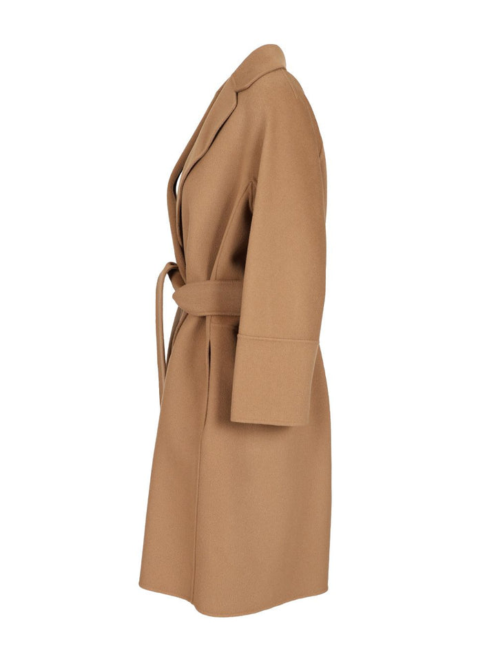 ' S Max Mara Short Double Wool Coat Coats - Beige | e248861303bc4e8d52ad87d82f2d4b3b891cc057