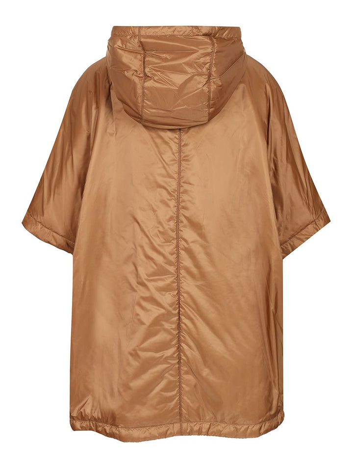 Max Mara The Cube Padded Cape With Hood Coats - Brown | 0b7b1aef25e7127d8e742c7aac2d82a3b9b1758d