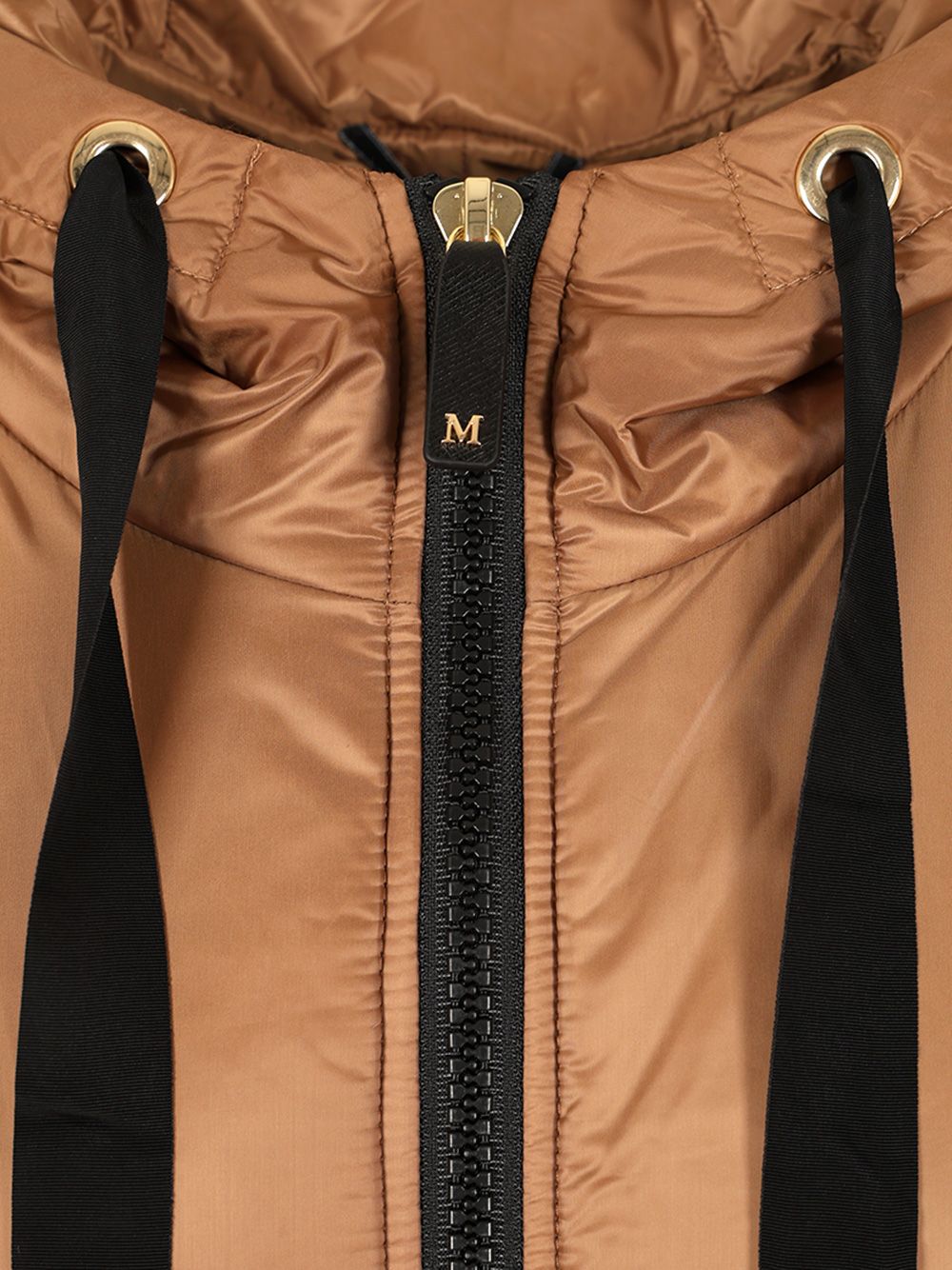 Max Mara The Cube Padded Cape With Hood Coats - Brown | cbf1a353afdb045b48f7e032bd169d252a90da07
