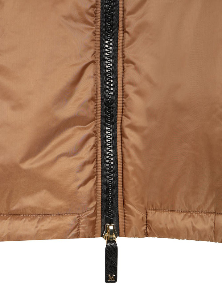 Max Mara The Cube Padded Cape With Hood Coats - Brown | f1bff0b2545777317741b9d52aa69f9c90d95609