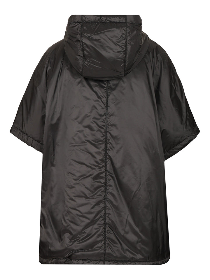 Max Mara The Cube Padded Cape With Hood Coats - Black | d2dac950d71c99506b15b9a15e939e0471b5ab17