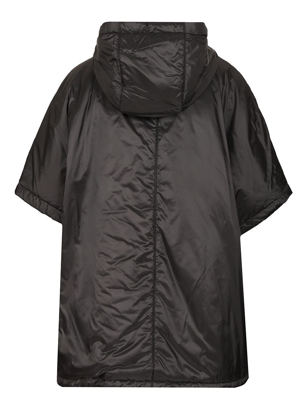 Max Mara The Cube Padded Cape With Hood Coats - Black | 5f14640ae966df58bd85d2197434d9fc43258194