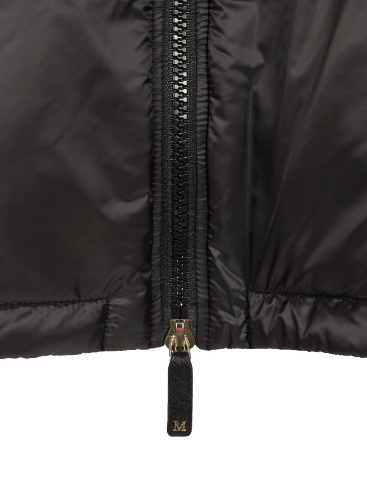 Max Mara The Cube Padded Cape With Hood Coats - Black | 1a384e640178536c8111b02cd574def81f39c4bd