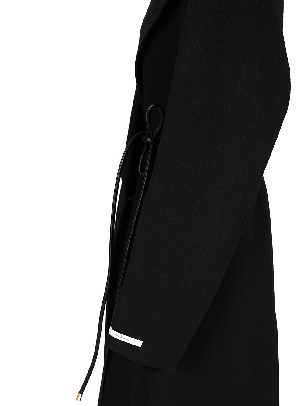 Sportmax Double Wool Dressing Gown Coat Coats - Black | 4a932adaef399d9d74ab8a7ebdd8ab147e9a6aad