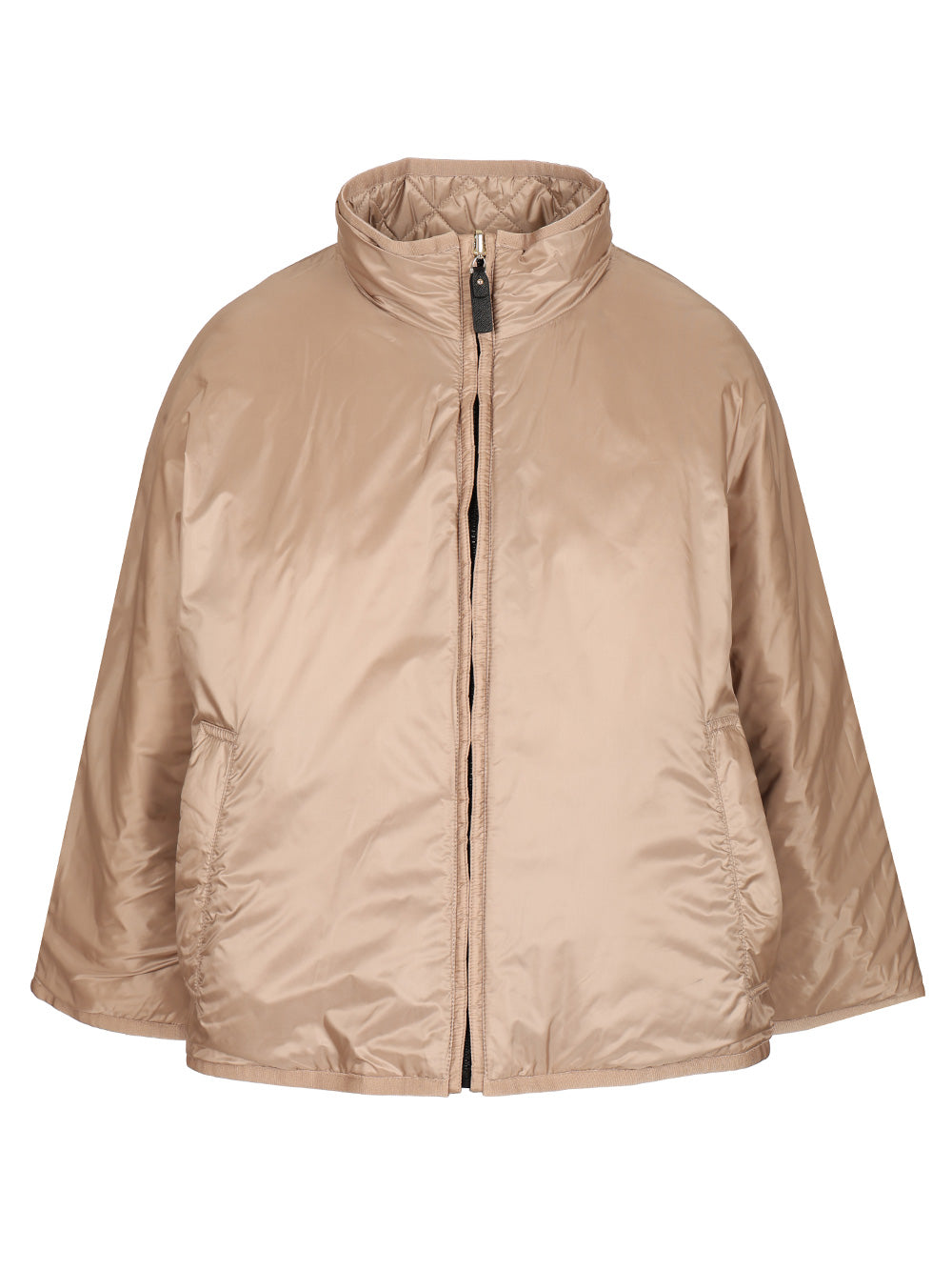 Max Mara The Cube Reversible Water-Repellent Canvas Cape Coats - Grey | d618f33cd901847280fb5179de1c55710c0f5f37