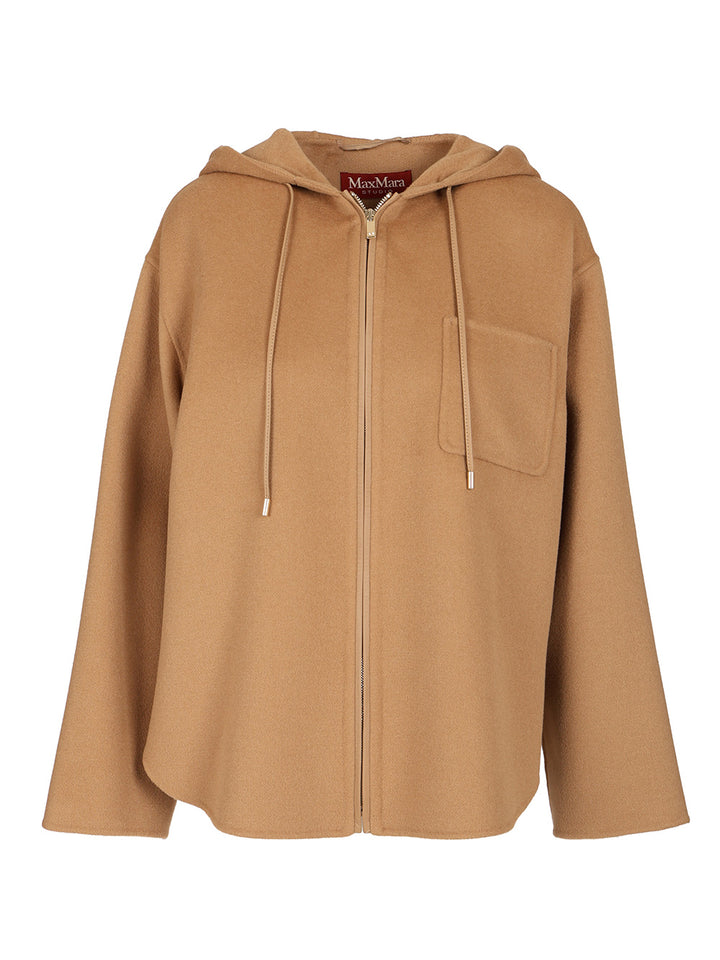 Max Mara Studio Wool, Cashmere And Silk Sweatshirt Jackets - Beige | 57b7470023a73571212d20fb7ac201e51a0fc479