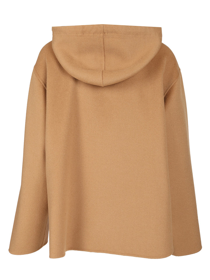 Max Mara Studio Wool, Cashmere And Silk Sweatshirt Jackets - Beige | 54b25fba097ce1b99bdcf999f0dbc5b56ab16907