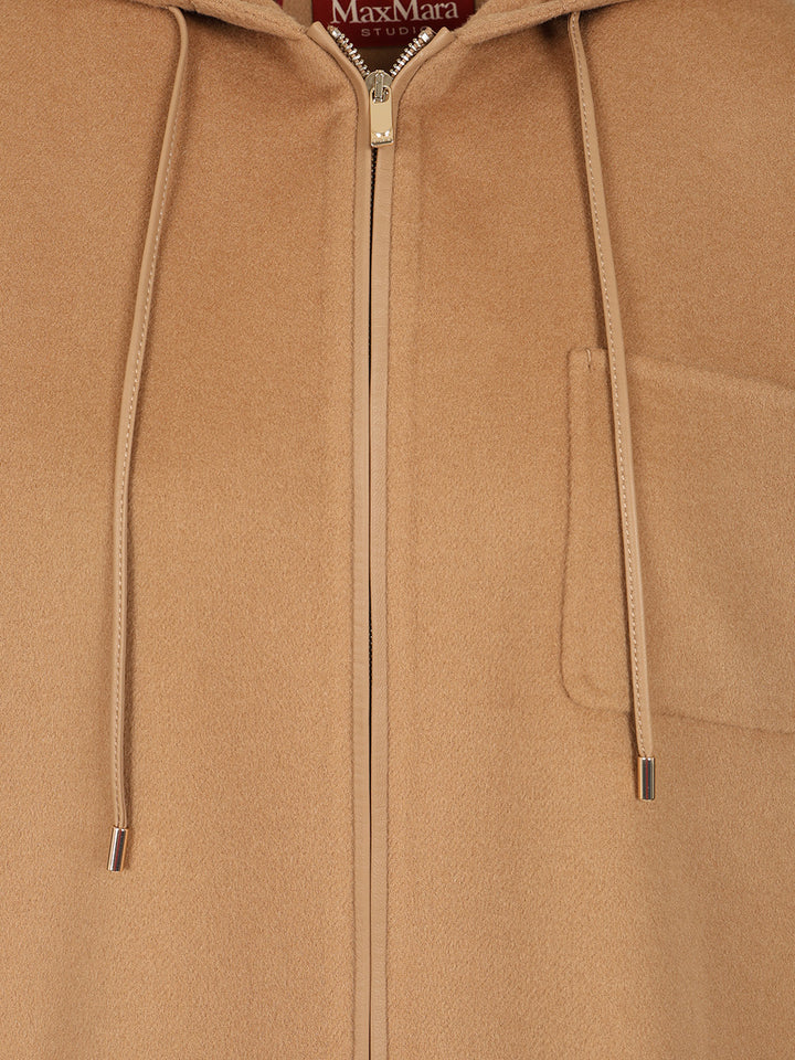 Max Mara Studio Wool, Cashmere And Silk Sweatshirt Jackets - Beige | 3b47dfc2ebc8c79255fba9d56bb74efadc87c067