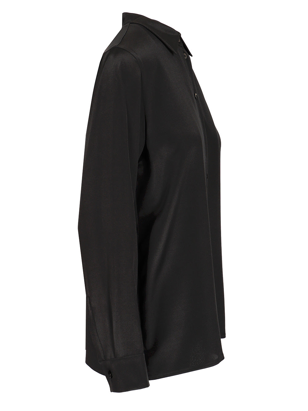 Max Mara Stretch Silk Cady Shirt Shirts - Black | 677398961d67684d273ebea281efc89509ca1710