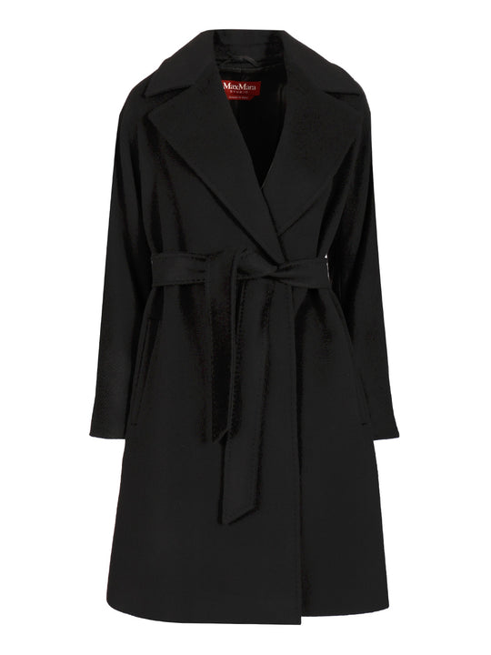 Wool Dressing Gown Coat Coats Black