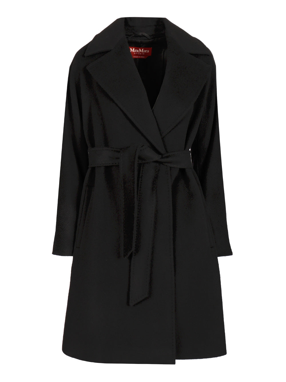 Max Mara Studio Wool Dressing Gown Coat Coats - Black | d27ff8eef1ae4a9370a50f902315bb26f927d5ff