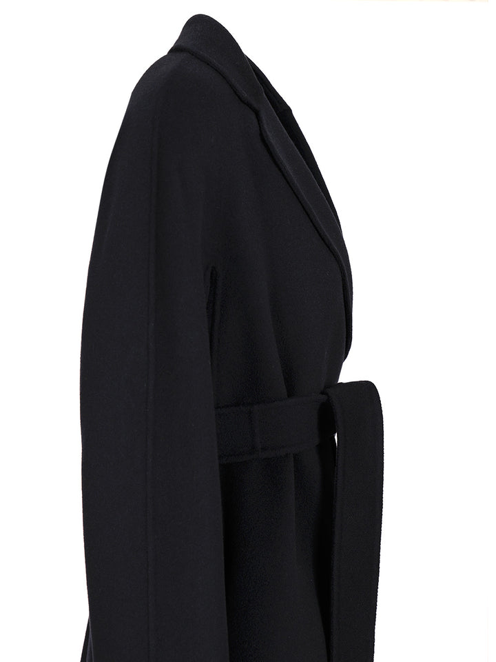 'S Max Mara Wool Drap Midi Coat Coats - Blue | cd7d32e36f926afb87221ef0535d7728d99dbded