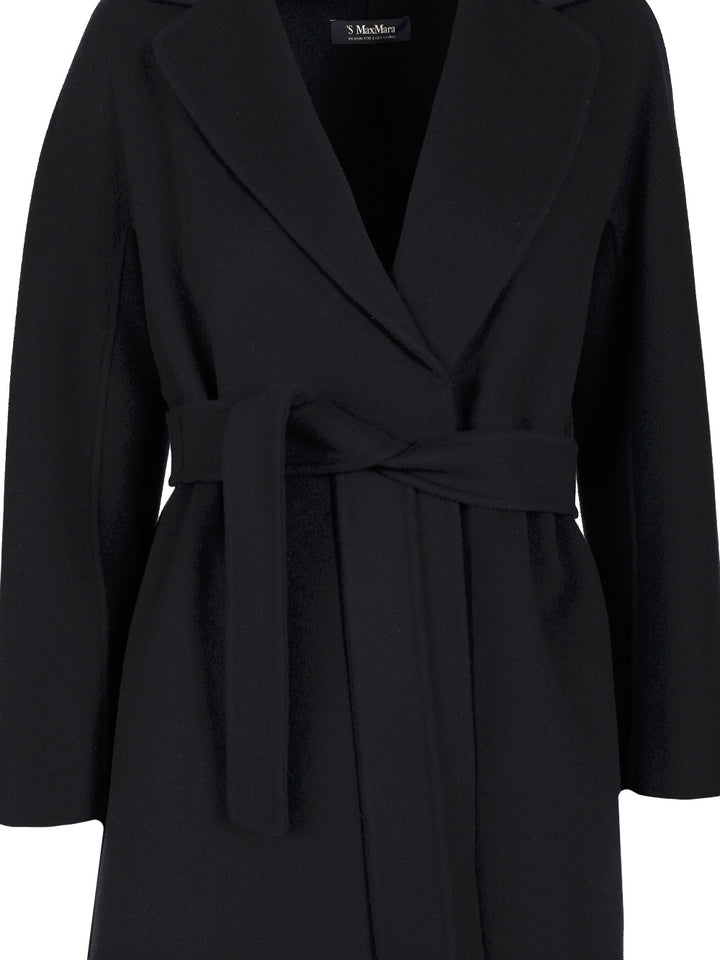 'S Max Mara Wool Drap Midi Coat Coats - Blue | 9551cc17baff4811aecb2461c643be075d204fb1