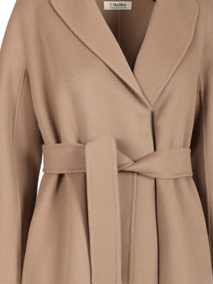 ' S Max Mara Wool Drap Midi Coat Coats - Grey | b64291811816e3bf6d27206016b6c9c2751735ce