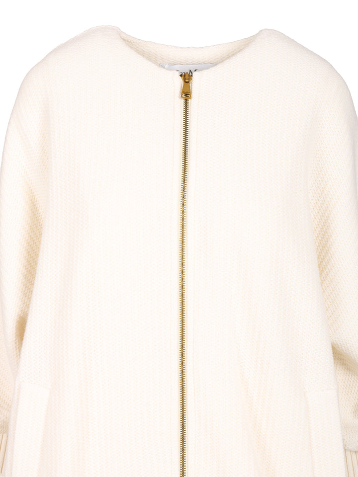 Max Mara Wool And Cashmere Knitted Jacket Jackets - White | ac04caa5ba574a142702c2763b5863bfb0140cce