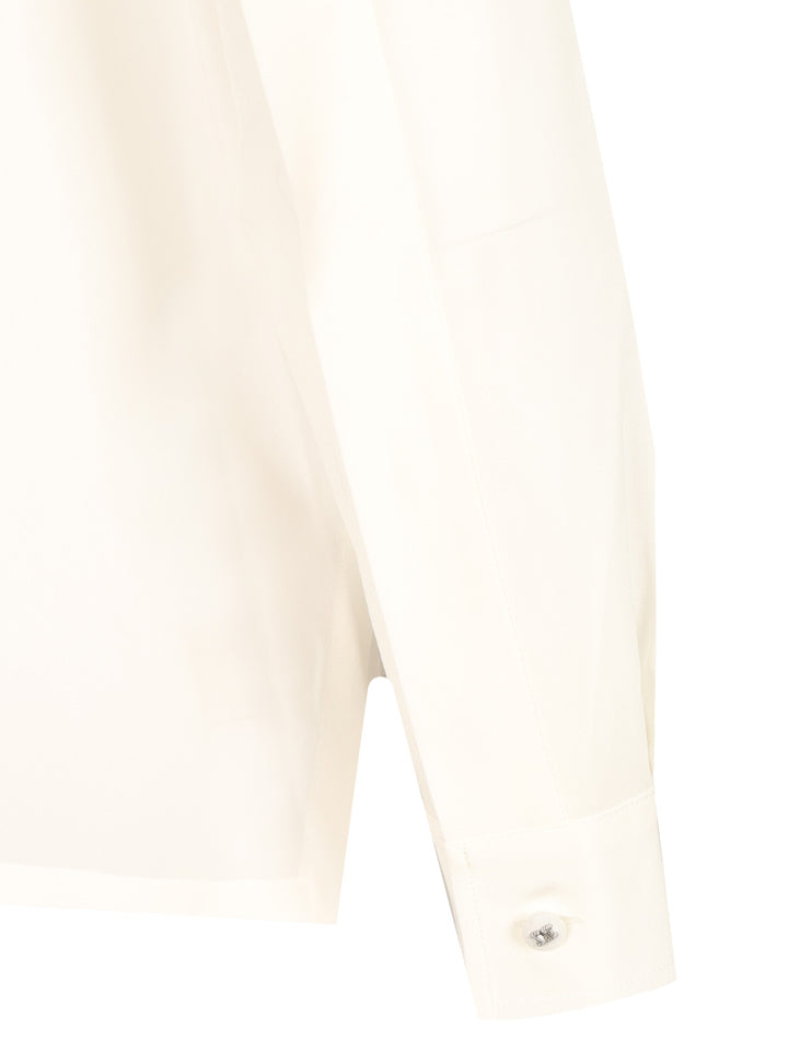 Max Mara Crêpe De Chine Shirt Shirts - White | c803ba37e4d711f44d917df70c165f0339110392