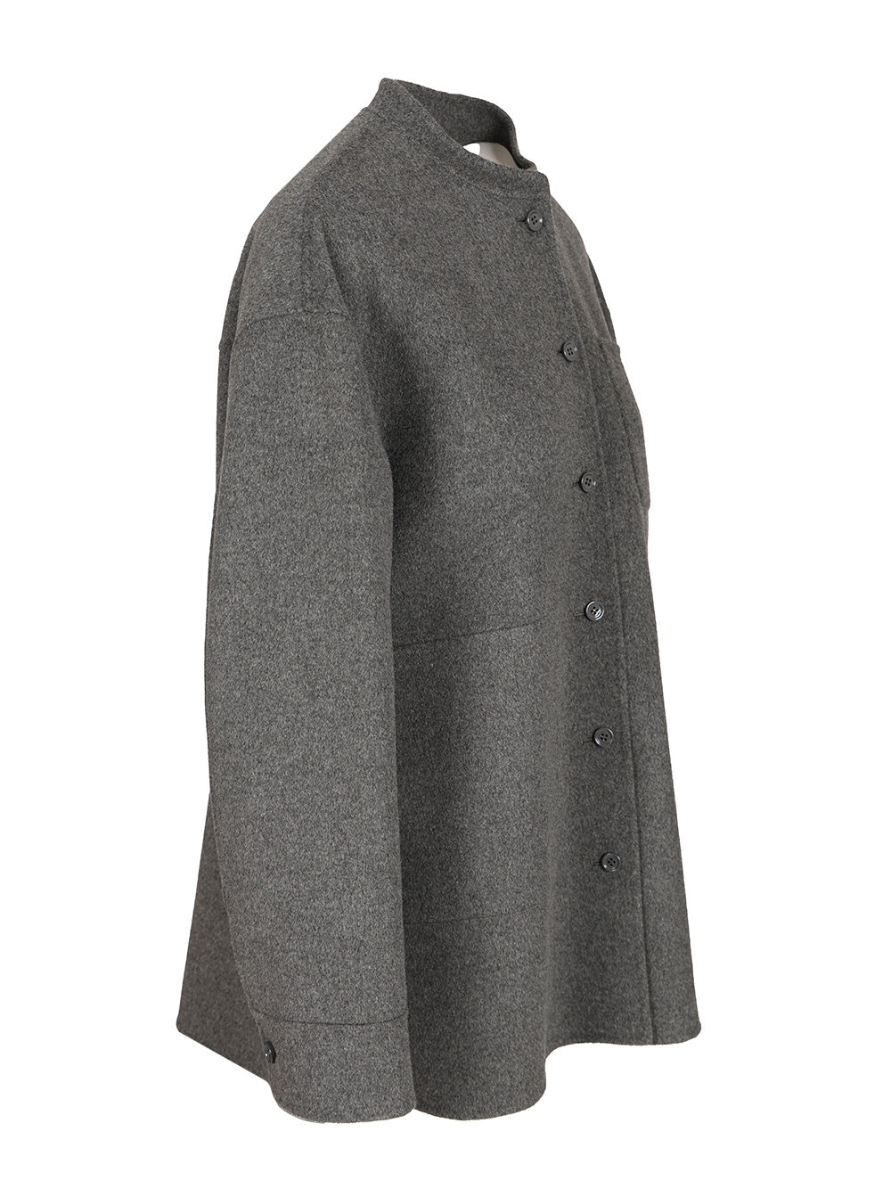 Max Mara Wool Shirt Jacket Jackets - Grey | 79fb0096ec7ecbe383ad84f0789dc608edf927a5