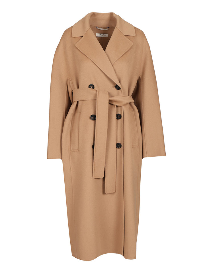 'S Max Mara Double-Breasted Wool Coat Coats - Beige | 7d160cc794dbba8d105970a201a25549a17c9971