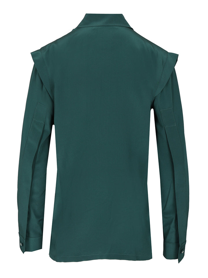 Max Mara Crêpe De Chine Shirt Shirts - Green | b142ccd678766179c209a55ec673b6ee88081251