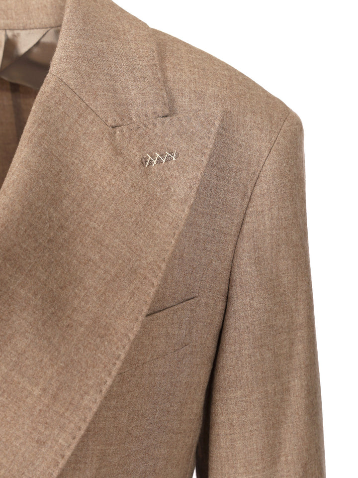 Max Mara Double-Breasted Cashmere Blazer Jackets - Brown | 4d5b104a0eafde2e47cd77c5f4789a723597932e