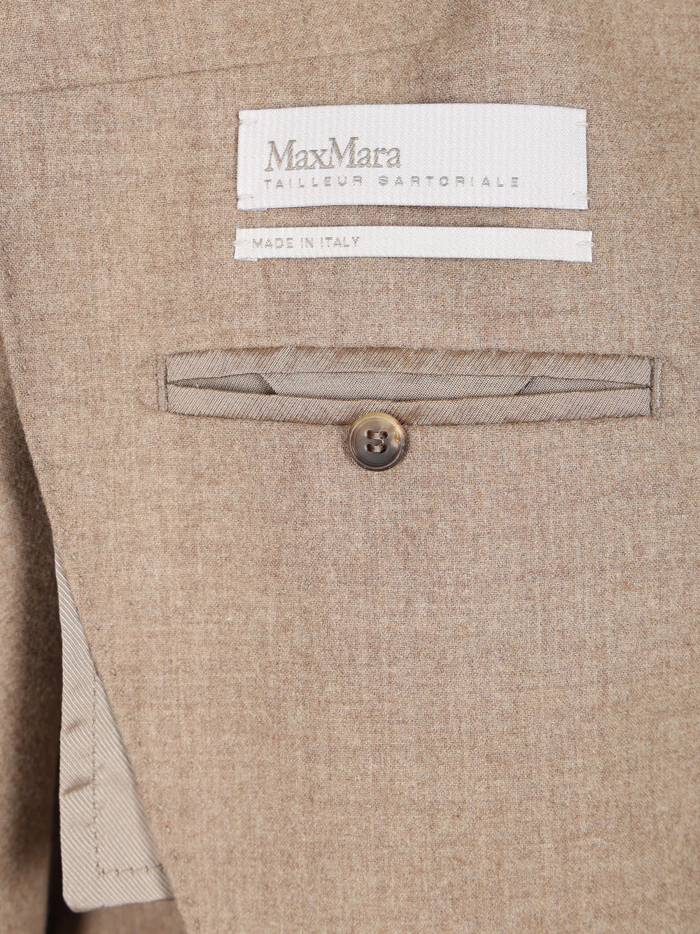 Max Mara Double-Breasted Cashmere Blazer Jackets - Brown | dd58d5e448bb97394c4dc9d64cba538f8f61b628