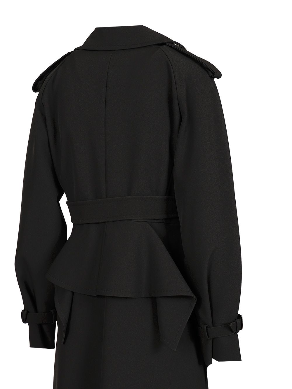 Max Mara Long Trench Coat Coats - Black | 8b0362c4946fec7bafe4a8d9622a4adb630c9ec1
