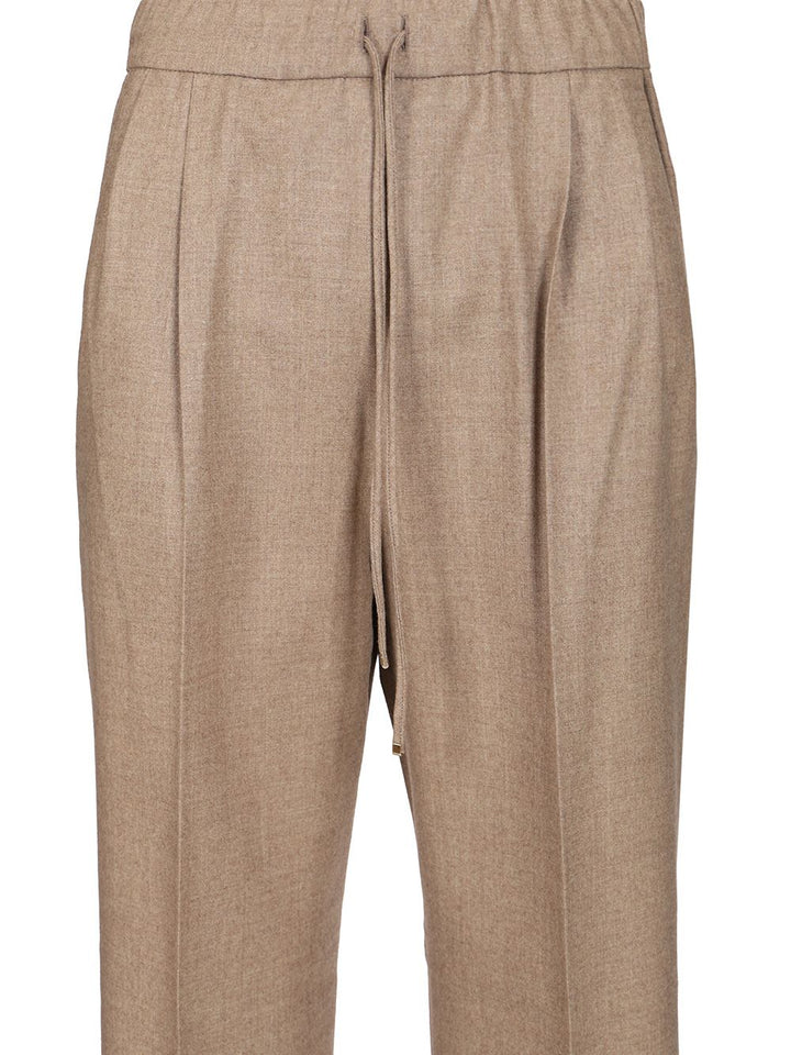 Max Mara Stretch Cashmere Trousers - Brown | 0a96b130e6b861b40198550bb7e4b8f9324f11f3