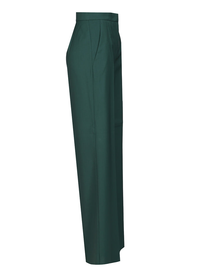 Max Mara Wide Leg Trousers - Green | ef87716f16e554ff201b4cefe5e0ec8ed53c6b73