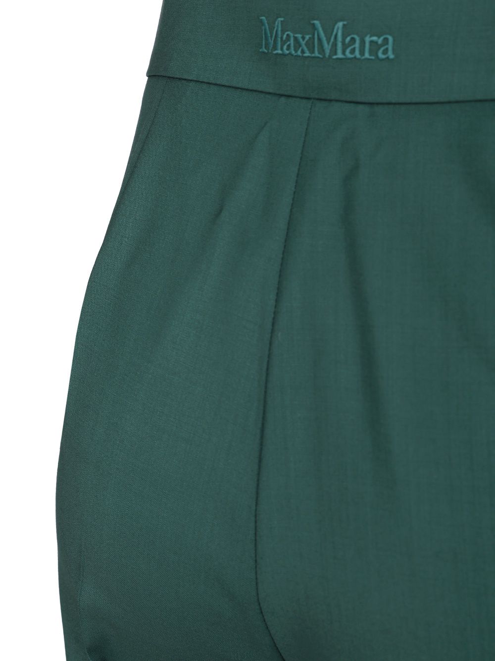 Max Mara Wide Leg Trousers - Green | 3eae5579590ab71f1240d0b7d4b0443e6b9a8bc2
