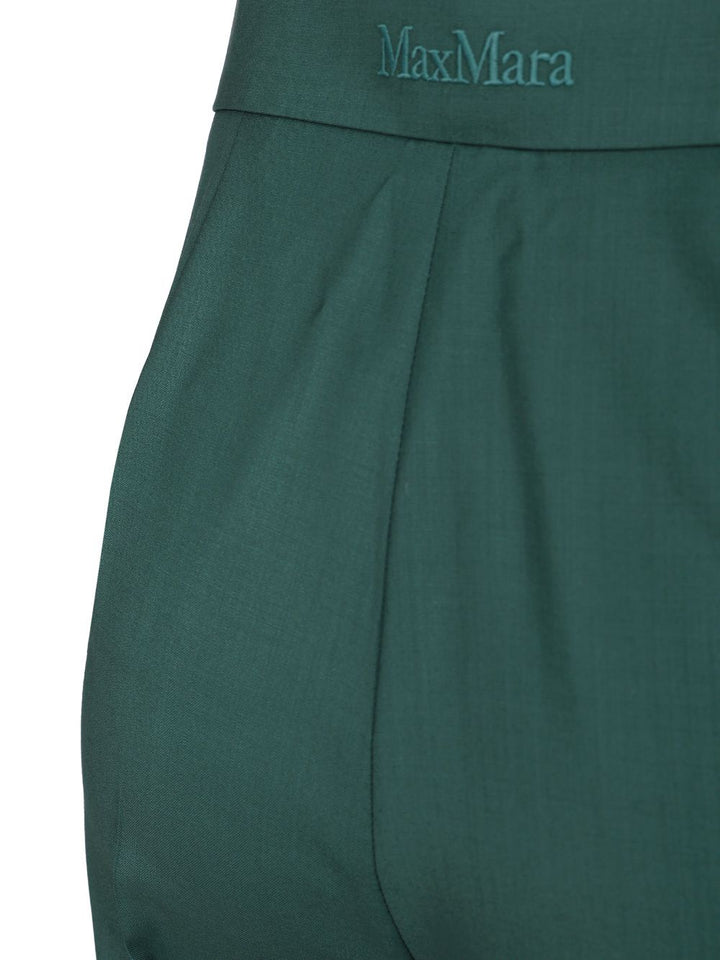 Max Mara Wide Leg Trousers - Green | 3eae5579590ab71f1240d0b7d4b0443e6b9a8bc2