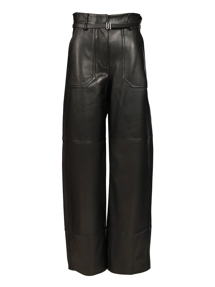 Sportmax Nappa Trousers - Black | 6bbf5845d7b8b86bb20d0b14f1799d24974025dc