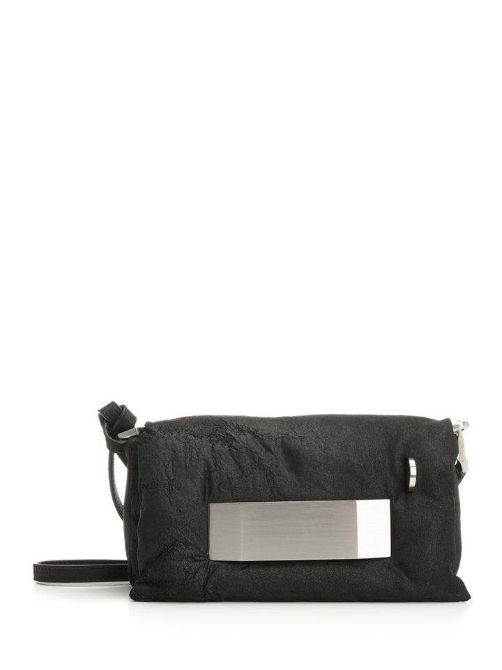 Rick Owens Pillow Griffin Crossbody Bags - Black | 11ef3dbde92cc80ad9cd88b46ac4852bca300661