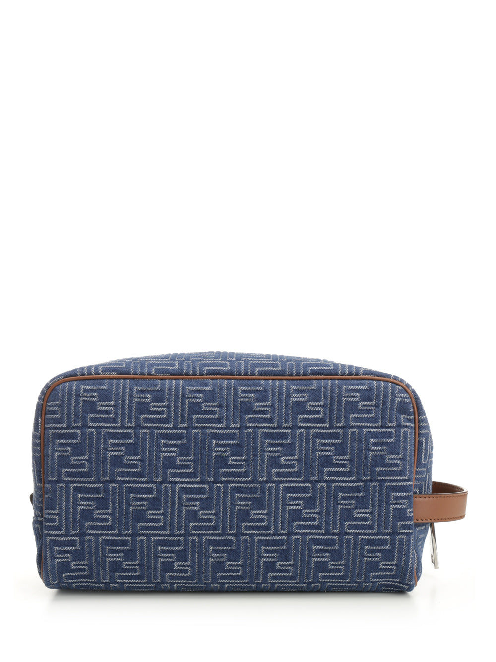 Fendi Ff Jacquard Beauty Case Small leather goods - Blue | c16636b8cd90e9b49caa52601426f629bab11150