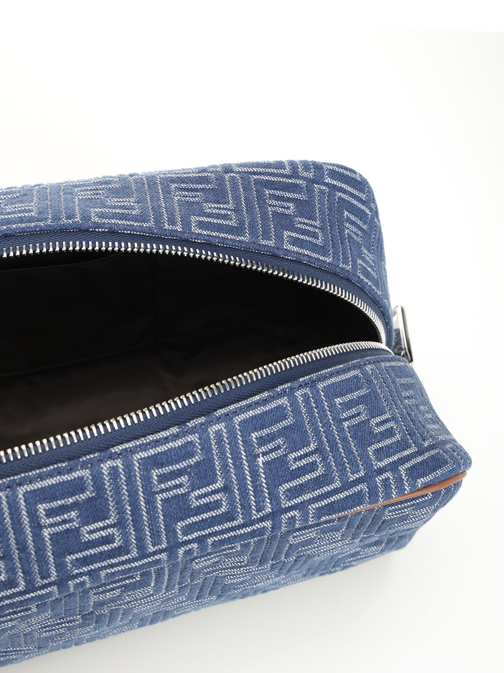 Fendi Ff Jacquard Beauty Case Small leather goods - Blue | 7c5afa6a824b31019ca6c2a41ce721f4fa2274f7