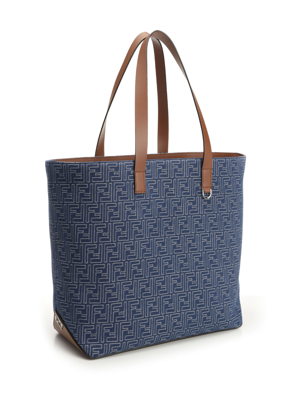 Fendi Medium Ff Shopping Bag Handbags - Blue | 082cf9a748e77c0573757e6d0e79b0d9670f5498