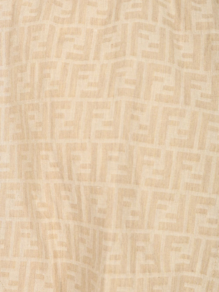 Fendi Ff Chambray Jacket Jackets - Beige | cba2938e5789679064e6fd3a90df895d0639259b