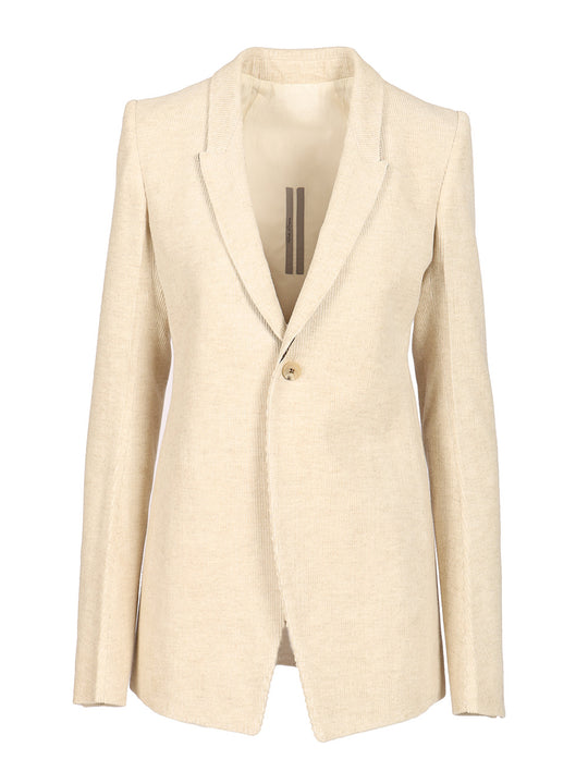 Velvet Blazer Jackets White