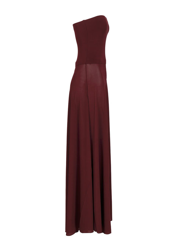 AlaÏA Bustier Jumpsuit Jewelry - Bordeaux | 21ebee61a0cf46450f029fd3aa7785927b44f9c0