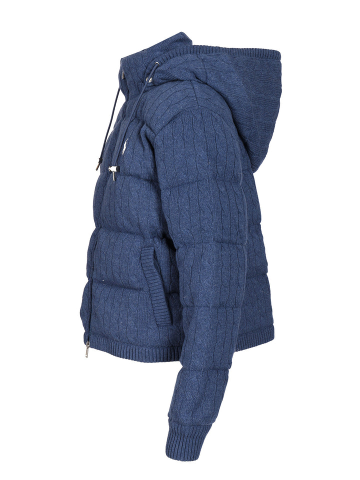 Polo Ralph Lauren Cashmere And Wool Down Jacket Duvets and padded items - Blue | 57583ac3b1ac8710680e8d945186806ed8b114f8
