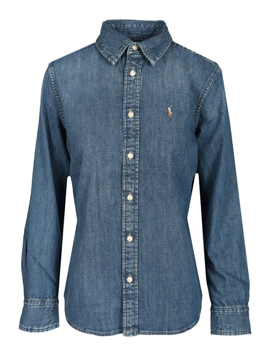 Denim Shirt Shirts Blue
