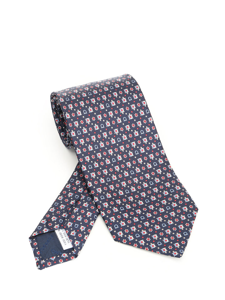 Ferragamo Turtle Print Silk Tie Ties And Bow Ties - Blue | 4aa731da9ab51b2cd4a45dcebcfd603c20963fb9