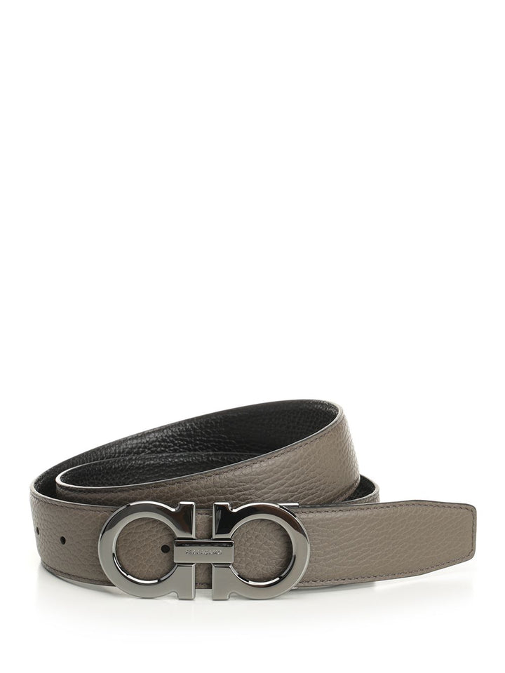 Ferragamo Reversible Leather Belt Belts - Grey | 77e4ab9ba8f3e6f91bd9dd6ab4142a35b6d13ce9