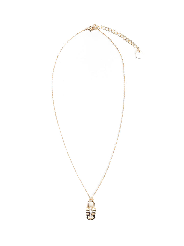 Ferragamo Necklace With Padlock Jewelry - Gold | 8c83aa5953b24e306a9d52d7ee882f87414954cd