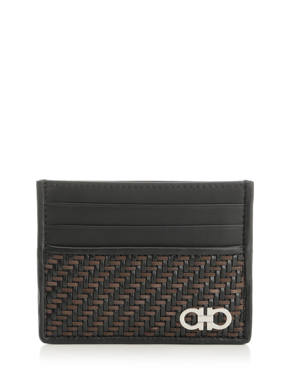 Ferragamo Credit Card Holder With Woven Pattern Wallets - Multicolor | a7b0a8ee15f899fd78bd64afd626343abff70587
