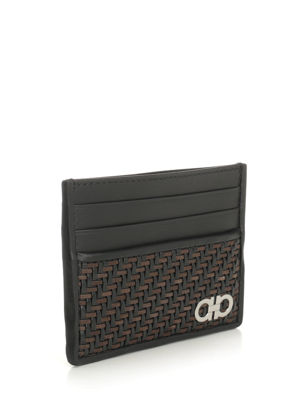 Ferragamo Credit Card Holder With Woven Pattern Wallets - Multicolor | 667d9e7329f325d626bf32ae21930507ec54f029