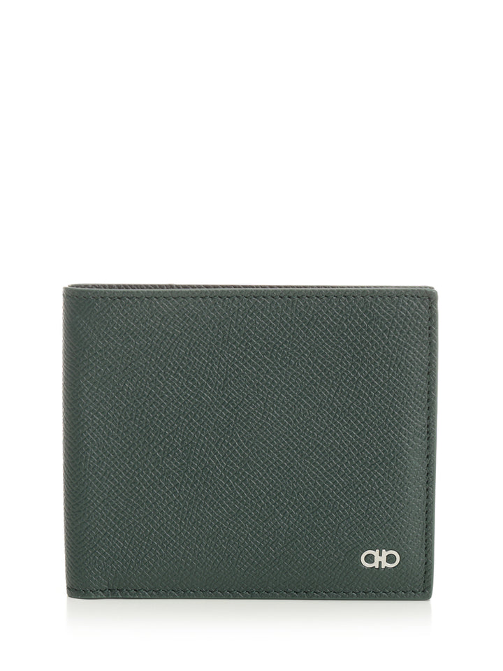 Ferragamo Gancini Wallets - Green | c637bdd7c375c66ee637a6e285ad2ba867ef7378