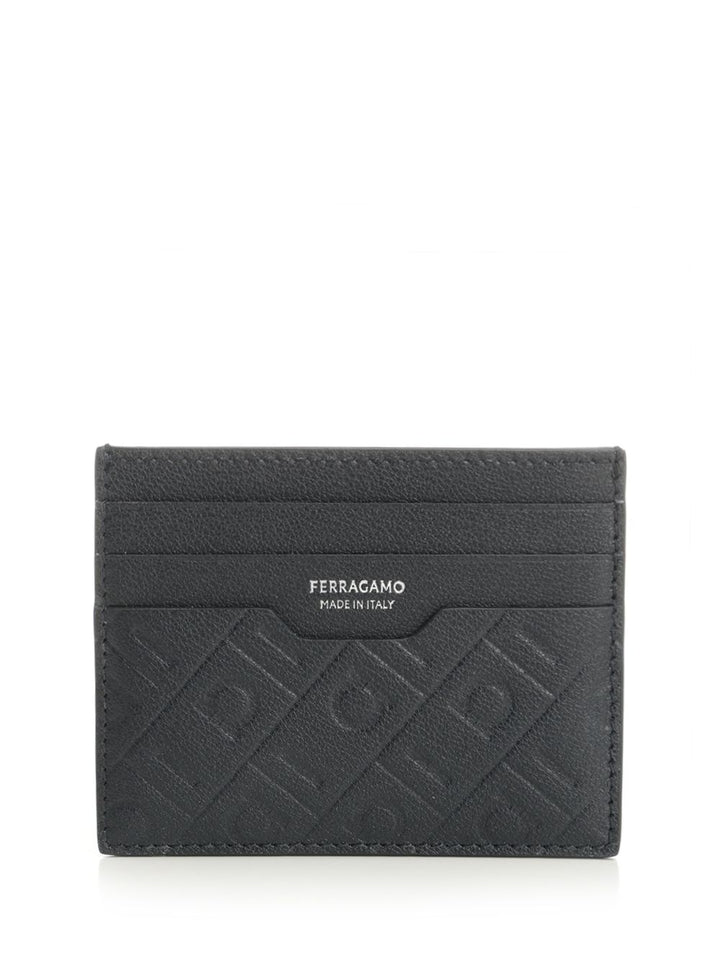 Ferragamo Leather Card Holder Wallets - Blue | eec2b458704fca59f835cd2f100f475ea9b135b8