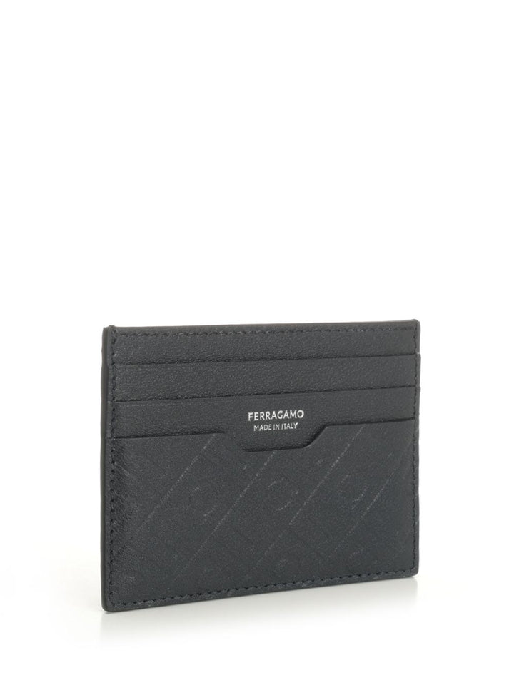 Ferragamo Leather Card Holder Wallets - Blue | 861533d416f45ec9558ad704c14ea9cfbbecab27